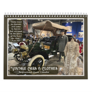 Calendrier de citations de photos de voitures clas