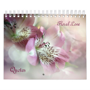 Calendrier de citations florales d'amour