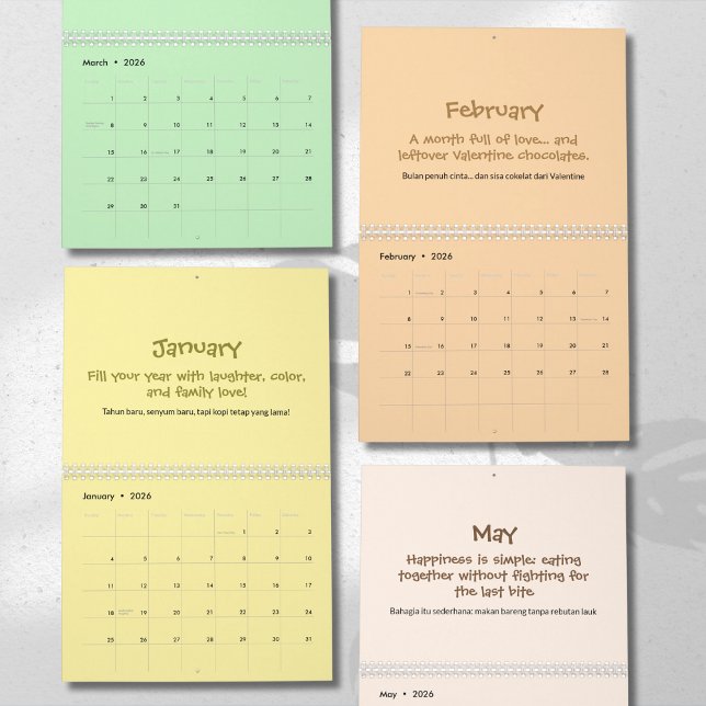 Calendrier de citations joyeuses 2026 (Créateur téléchargé)