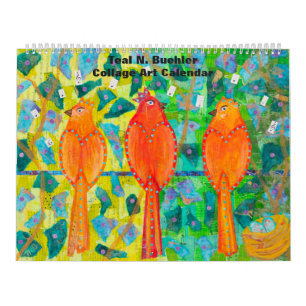 Calendrier de collage d'art