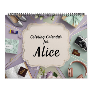 Calendrier de coloriage amusant
