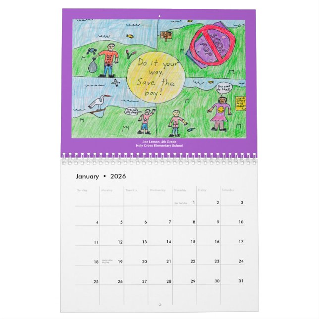 Calendrier de concours d'art de 2012 WSSC (Jan 2026)