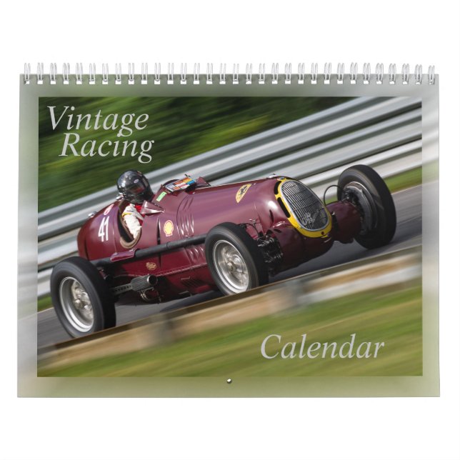 Calendrier de course vintage (Protection)