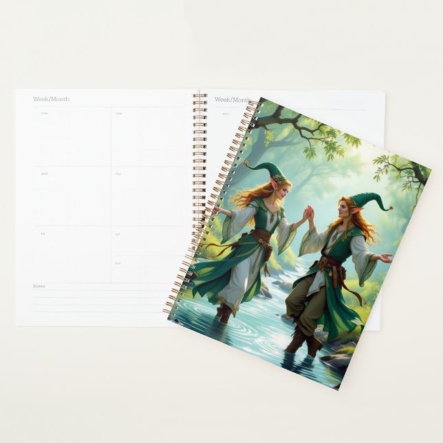 Calendrier de danse des elfes (Devant avec enveloppe)