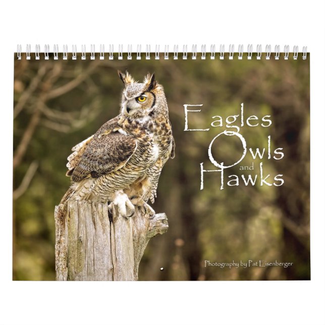 Calendrier de faune d'Eagles, de hiboux et de (Protection)