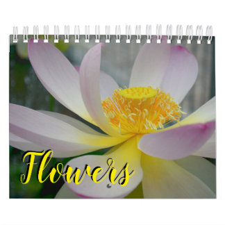 calendrier de fleur de 18 mois