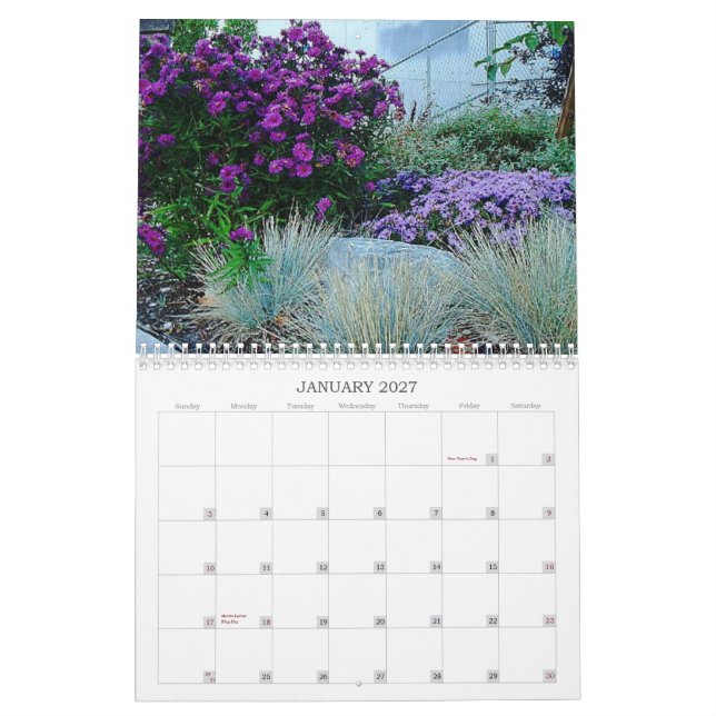 Calendrier de flore (Jan 2027)