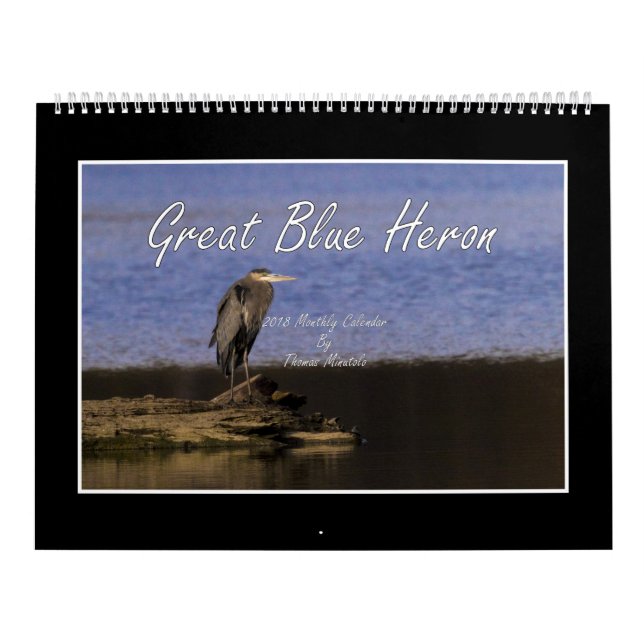 Calendrier de héron de grand bleu 2018 par Thomas (Protection)