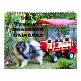 Calendrier de Keeshond de trompette