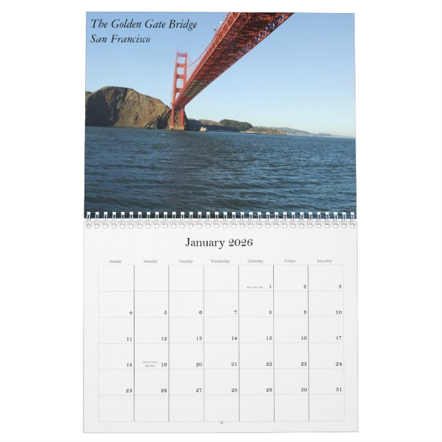 Calendrier de la Californie, calendrier CA de 2012 (Jan 2026)