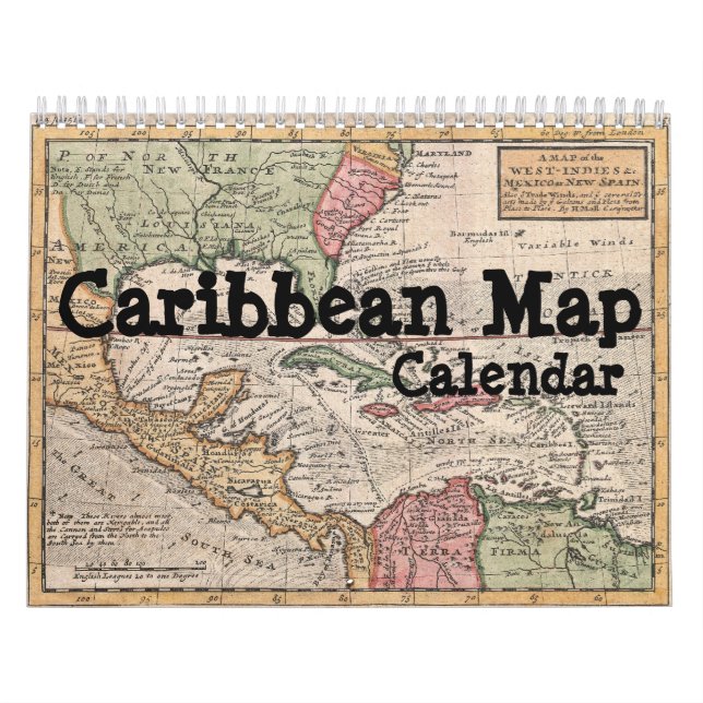 Calendrier de la carte des Caraïbes (Protection)