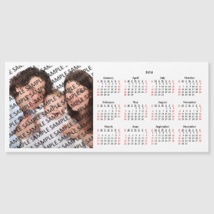 Calendrier de la carte magnétique personnalisée ph