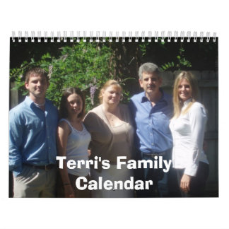 Calendrier de la famille de Terri