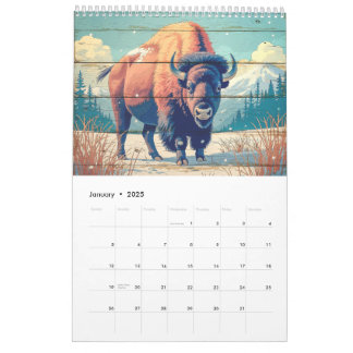 Calendrier de la faune de Yellowstone