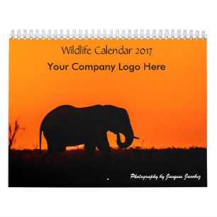 Calendrier de la faune du logo de l'entreprise 201