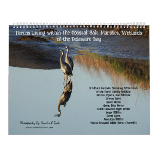 Calendrier de la faune, Oiseaux d'eau, Héron