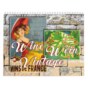 Calendrier de la muraille viticole - Wine Wein Vin
