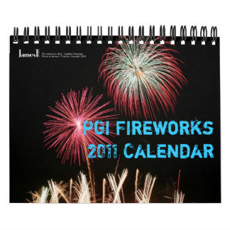 Calendrier de la photo 2011 de feux d'artifice de