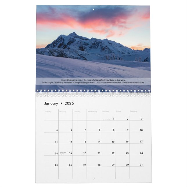 Calendrier de la photographie 2014 de Thatcher (Jan 2026)