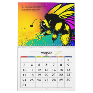 Calendrier de la table des abeilles occupées