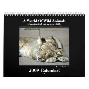 Calendrier de l'animal sauvage 2009 !