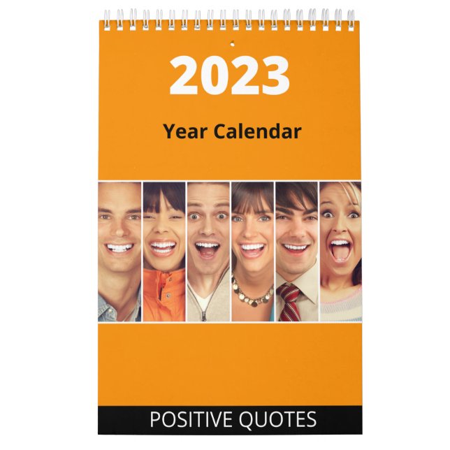 Calendrier de l'année 2023 avec citations de vie p (Protection)