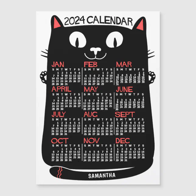 Acheter Calendrier Chat Noir 2024  photos de Chats Noirs 