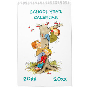Calendrier de l'année scolaire éco-simple page
