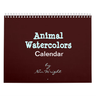 Calendrier de l'aquarelle animale