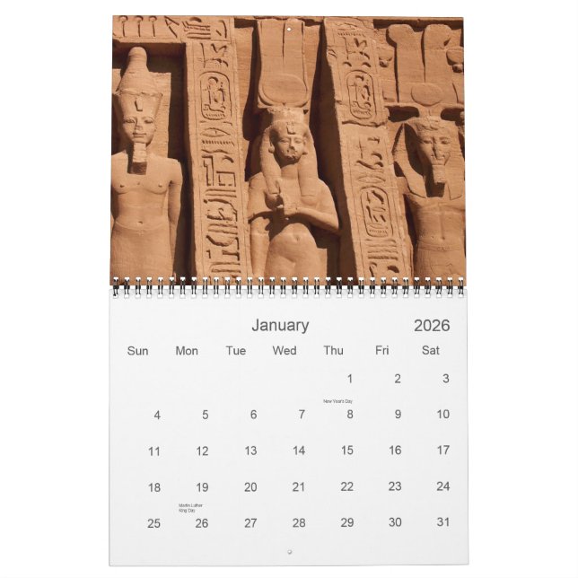 Calendrier de l'art égyptien antique 2011 (Jan 2026)