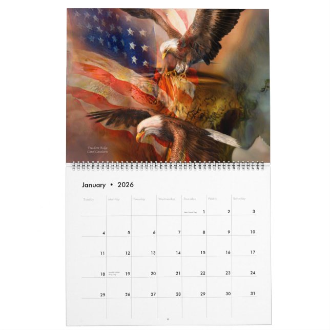 Calendrier de l'art patriotique 2015 (Jan 2026)