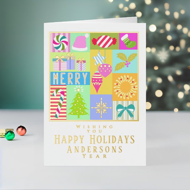 Calendrier de l'Avent de Noël Plié Foil Carte de v (Vacances In Situ 2)