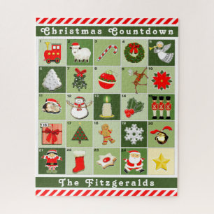Calendrier de l'Avent personnalisé Jigsaw Puzzle