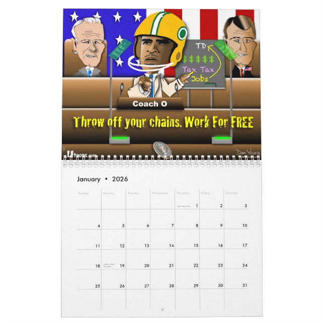 Calendrier de l'état de l'Union d'Obama 2012 par D (Jan 2026)