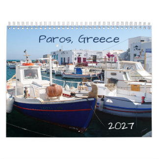 Calendrier de l'île grecque de Paros 2027