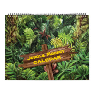 Calendrier de l'illustration de l'art singe de la