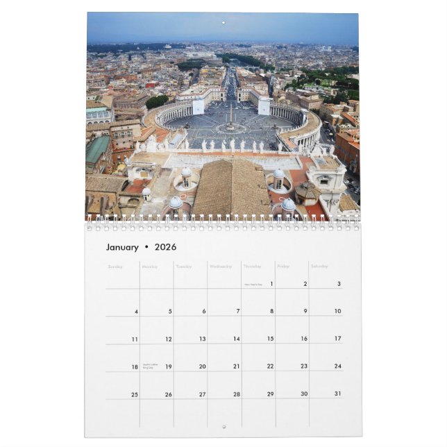 Calendrier de l'Italie 2012 (Jan 2026)