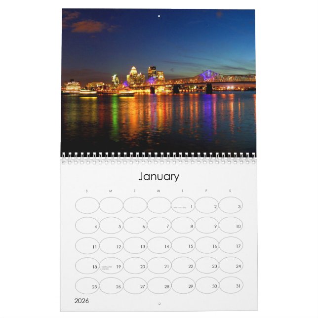 Calendrier de Louisville Kentucky (Jan 2026)
