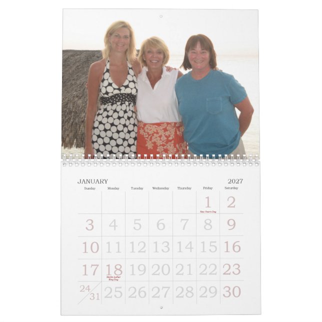calendrier de maman et de Linda (Jan 2027)