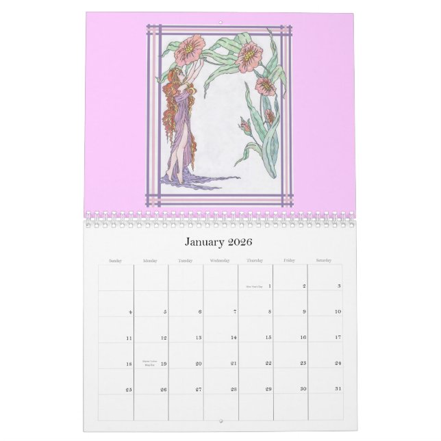 Calendrier de maman et de papa (Jan 2026)