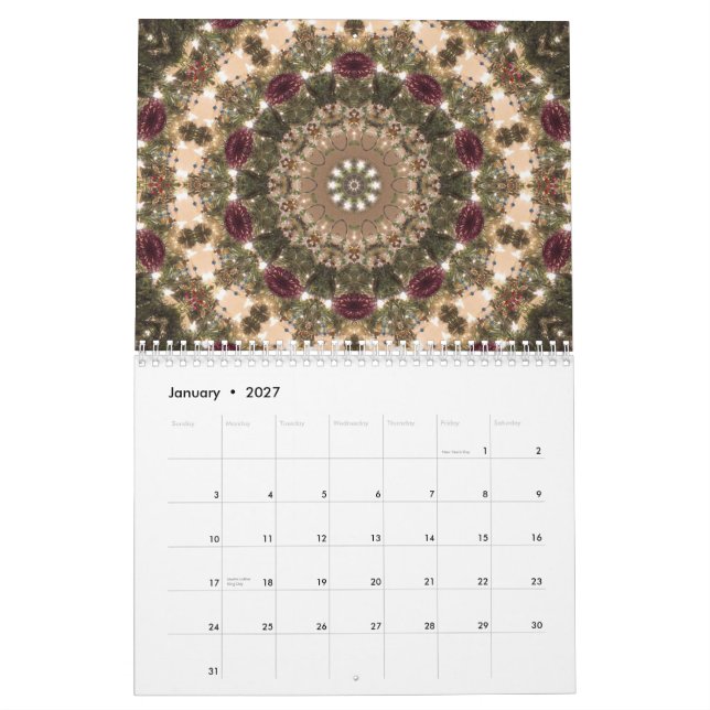 Calendrier de mandala (Jan 2027)