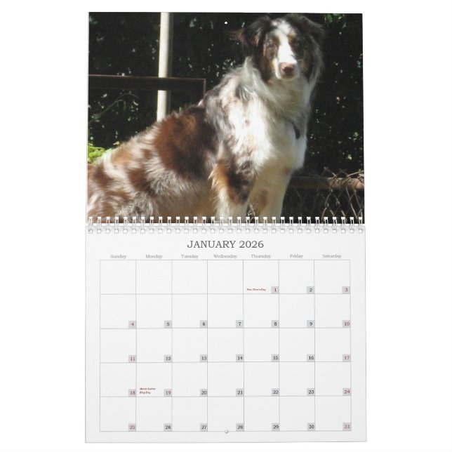 Calendrier de Marley (Jan 2026)