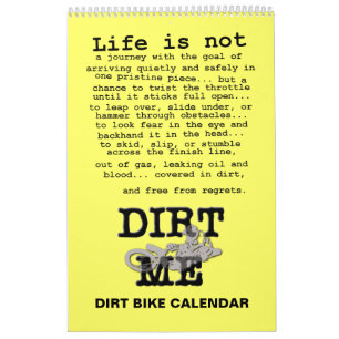 Calendrier de motocross de vélo de saleté