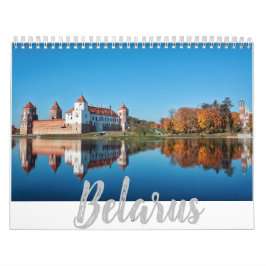 Calendrier de nature de paysage d'architecture du