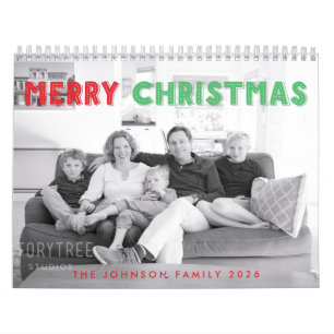 Calendrier de Noël photo pour 2026