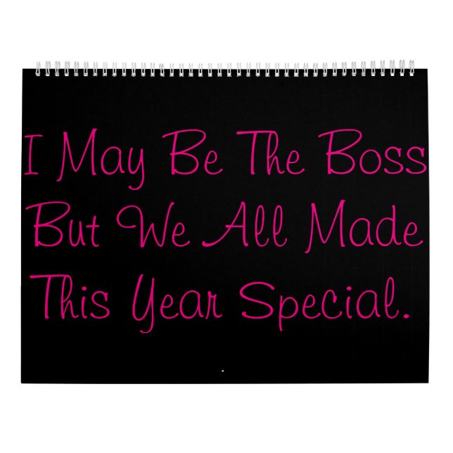 Calendrier de patron (Dos)