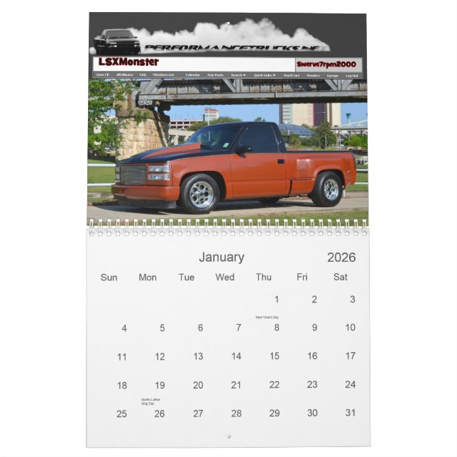 calendrier de Performancetrucks.net 2012 (Jan 2026)
