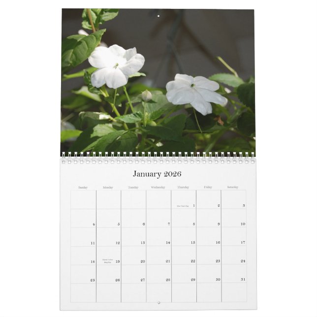 Calendrier de photo de 2008 fleurs (Jan 2026)