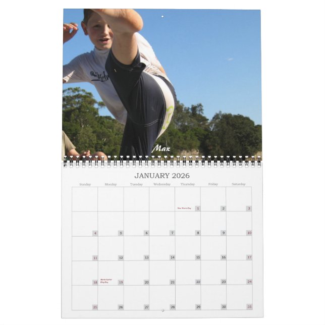 Calendrier de photo de famille (Jan 2026)