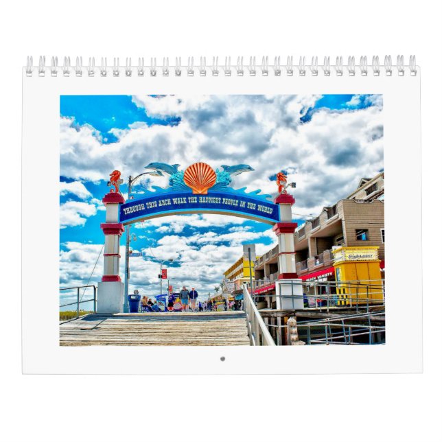 Calendrier de photo de New Jersey de Wildwood (Dos)